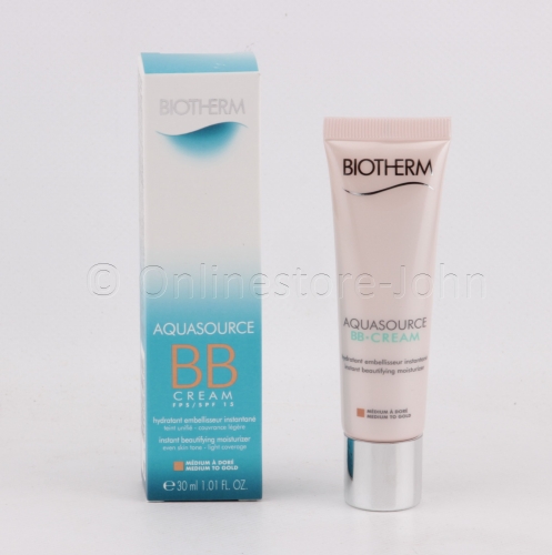 Biotherm - Aquasource - 30ml BB-Cream - SPF15 Medium to Gold