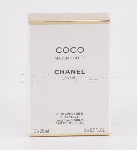 Chanel - Coco Mademoiselle Twist & Spray Refills - 3 x 20ml = 60ml EDT Eau de Toilette