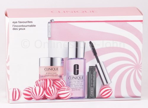 Clinique - Eye Favourites Set - Eye Cream + Makeup Remover + Mascara + Bag