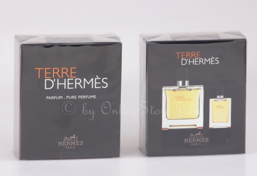 Hermes - TERRE d'Hermes Set - 75ml + 12,5ml EDP Pure Perfume Parfüm