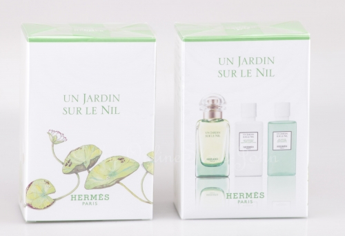 Hermes - Un Jardin sur le Nil Set - 50ml EDT + 40ml Body Lotion + Shower Gel