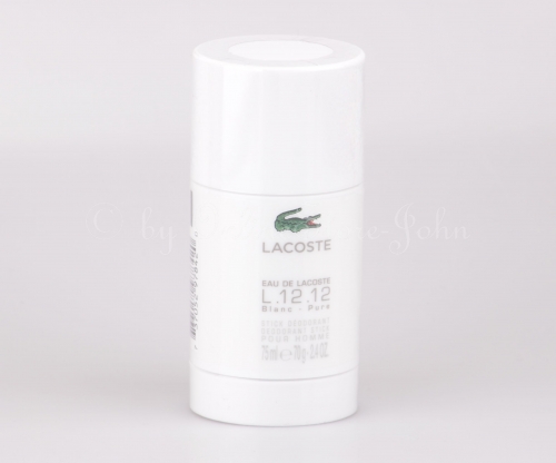Lacoste - Eau de Lacoste L.12.12 Blanc - 75ml Deo Stick - Deodorant