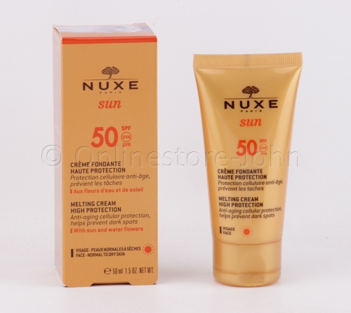 Nuxe - Sun SPF50 - Melting Cream High Protection 50ml - Face - Normal to Dry Skin