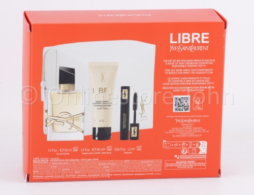 Yves Saint Laurent - Libre Set - 50ml EDP + Body Lotion + Mini Mascara + Pouch