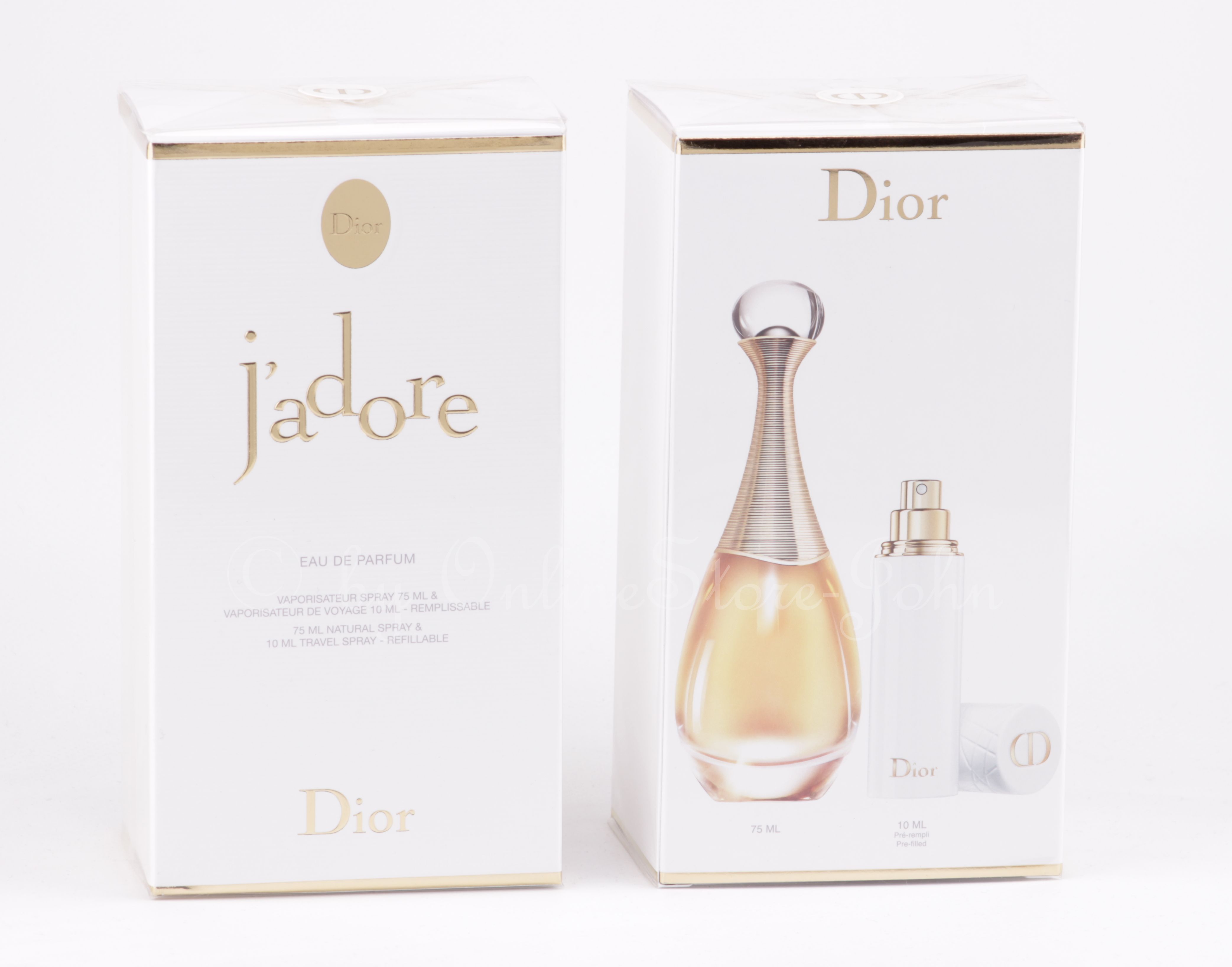 Christian Dior J Adore Travel Set 75ml Eau De Parfum Sprayflasche 10ml Eau De Parfum Refillable Travel Spray Gunstig Onlinestore John