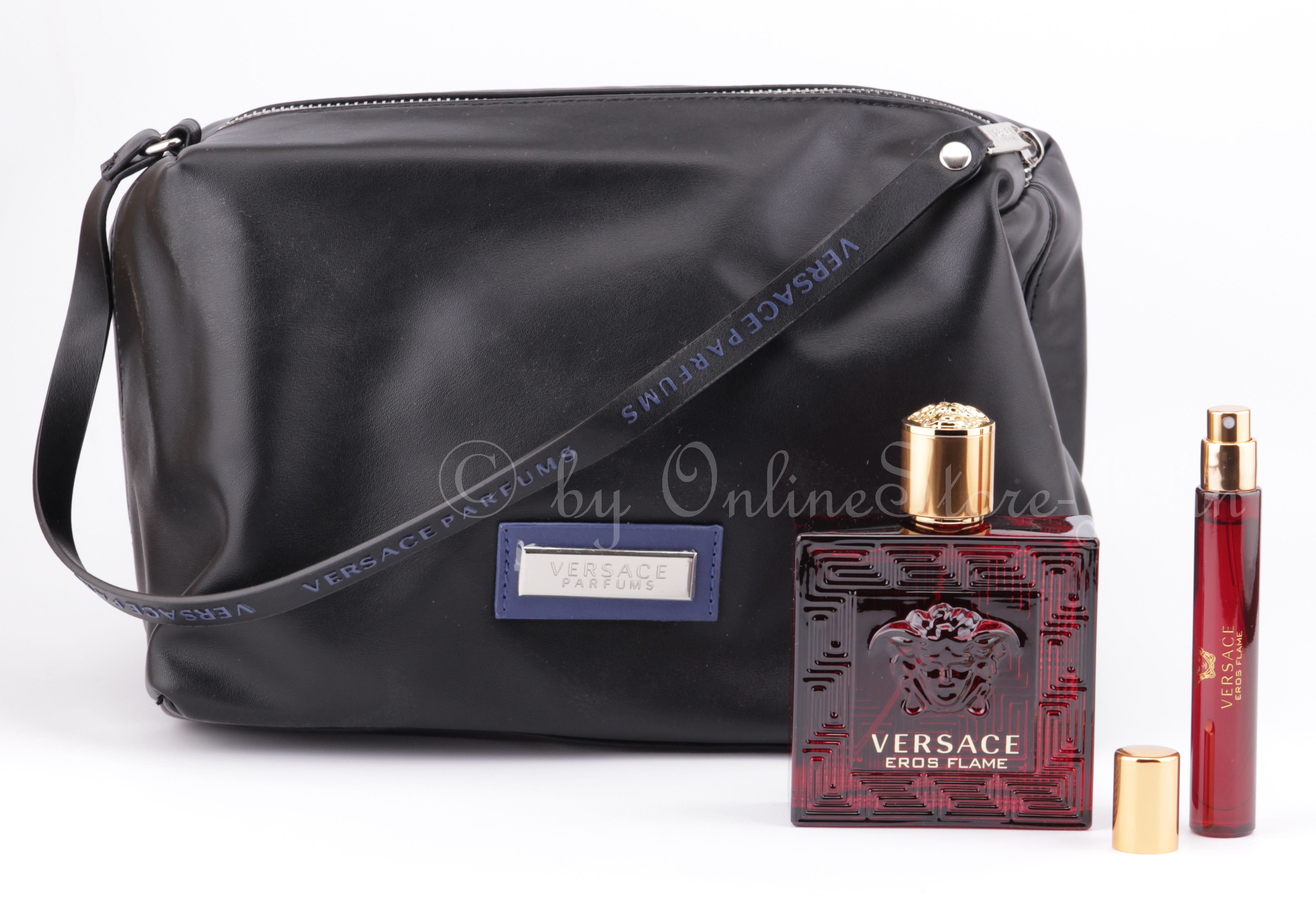 Versace Eros Flame Set 100ml Eau De Parfum Sprayflasche 10ml Eau De Parfum Travel Spray Kosmetiktasche Gunstig Onlinestore John