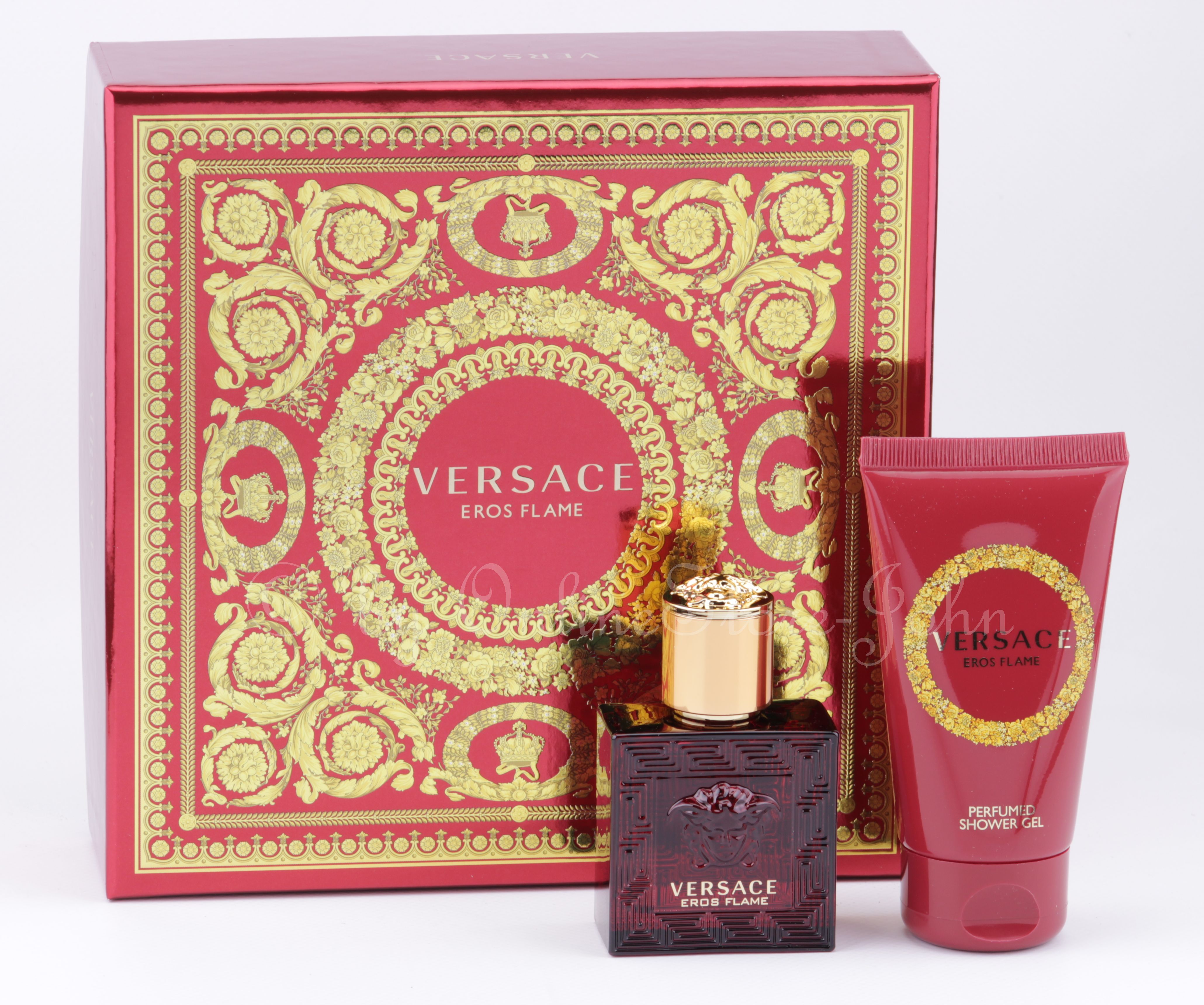 Versace EROS FLAME Set 30ml EDP Eau de Parfum + 50ml Shower Gel