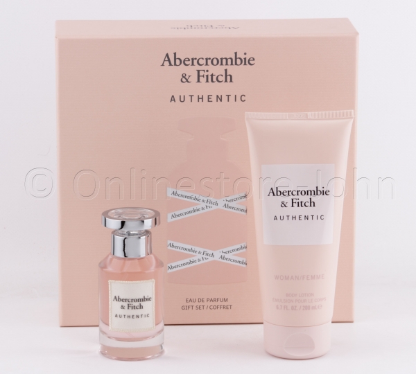Abercrombie & Fitch - Authentic Woman / Femme Set - 50ml EDP + 200ml Body Lotion