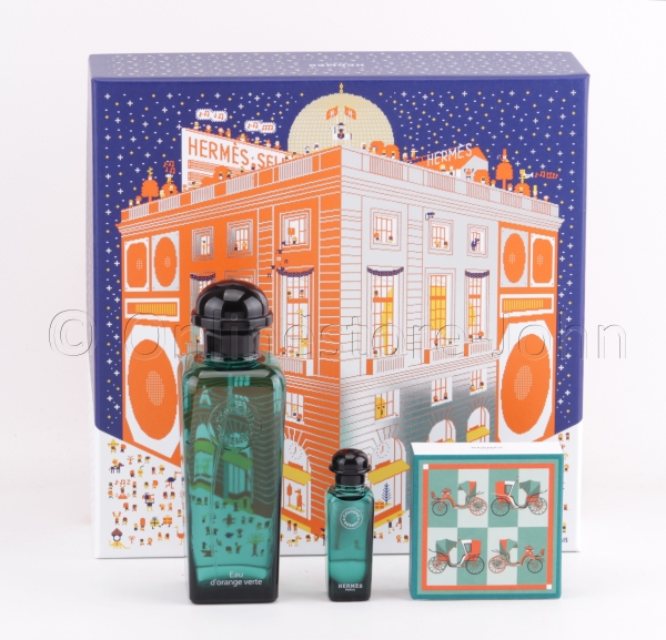 Hermes - Eau d'Orange Verte Set - 100ml + 7,5ml EDC + 50g Seife
