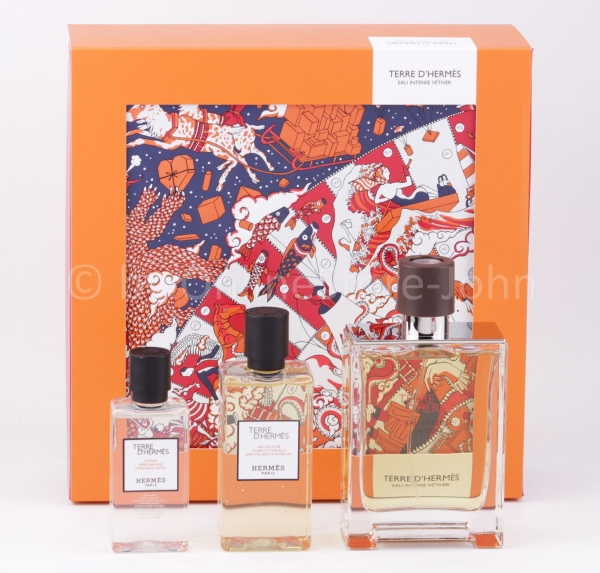 Hermes - TERRE d'Hermes Eau Intense Vetiver Set - 100ml EDP + Shower Gel + After Shave